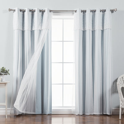 Crenshaw Solid Room Darkening Thermal Grommet Curtain Panels