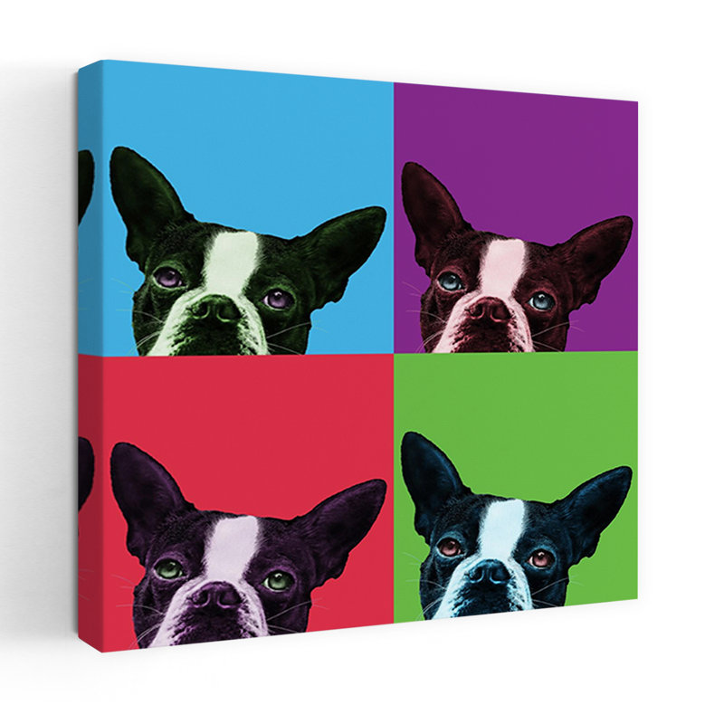 Loyauté Pop, art contemporain pour chien, H 18 po x l 18 po