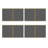 Nbarthome Gray Polyester Side Wall