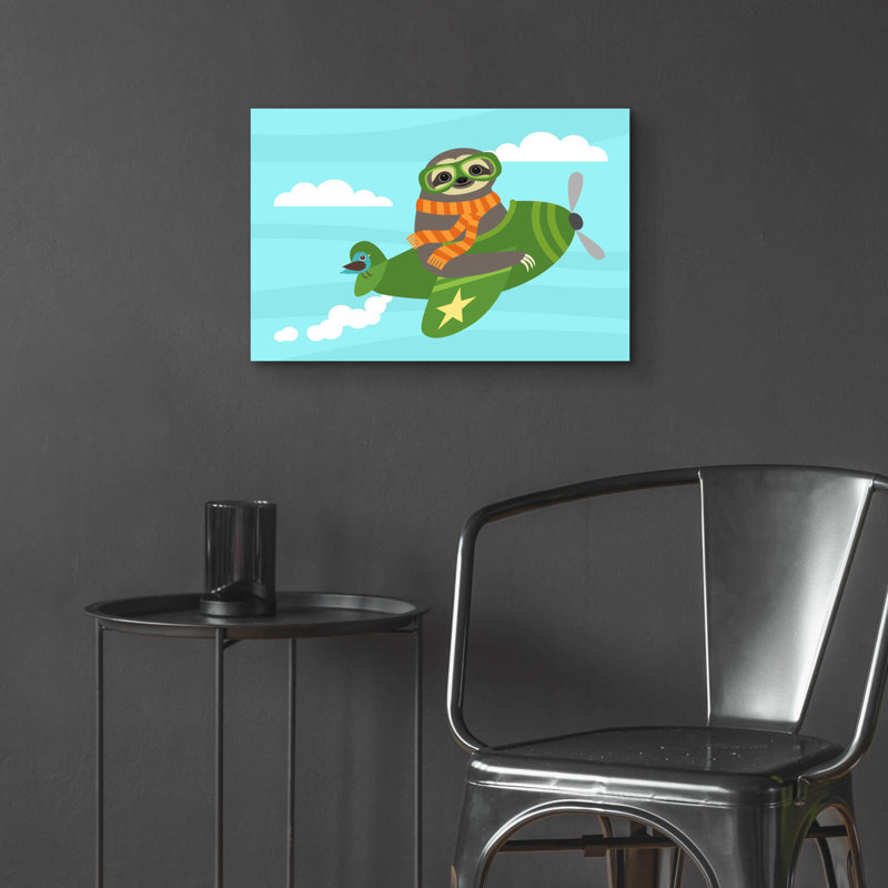 «Airborne Sloth» par Nancy Lee, art en verre acrylique, H 16 po x l 24 po x P 0,2 po
