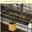 Roomy Bird House,Rolling Bird Cage,with Storage Shelf Wood Perch Food Container
