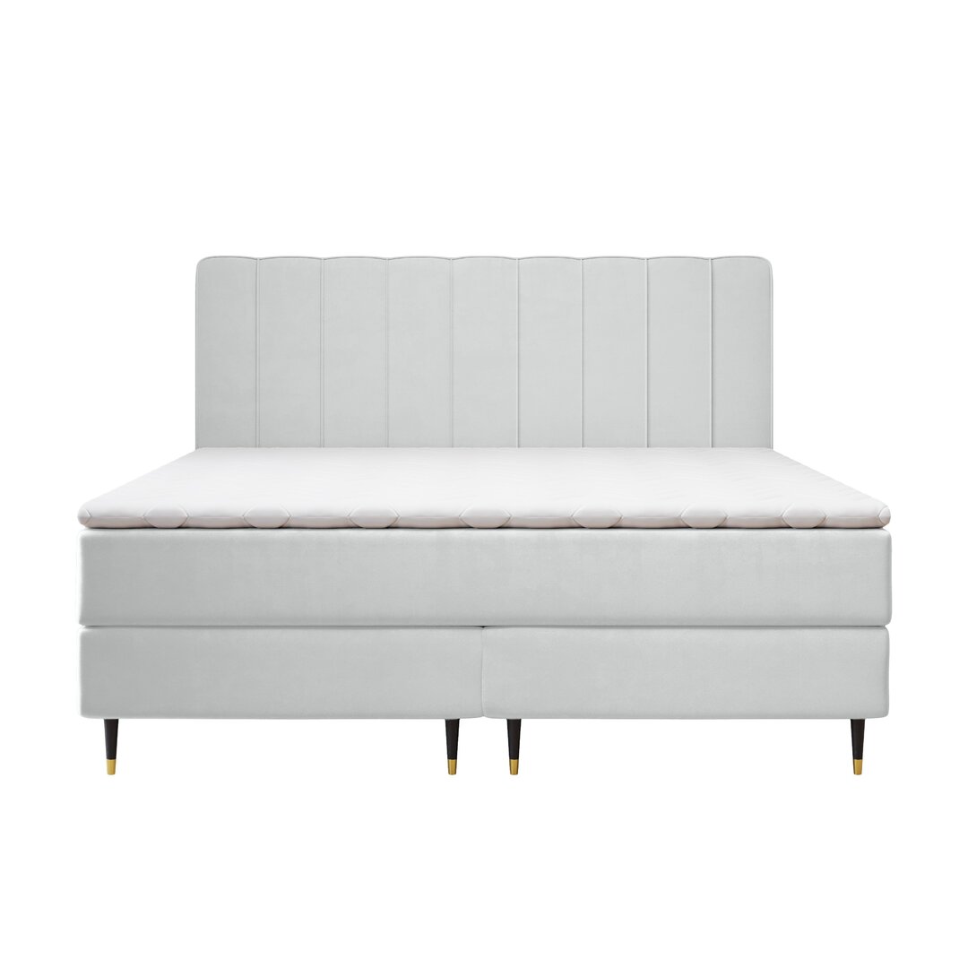 Boxspringbett Hollaway mit Topper und Bettkasten