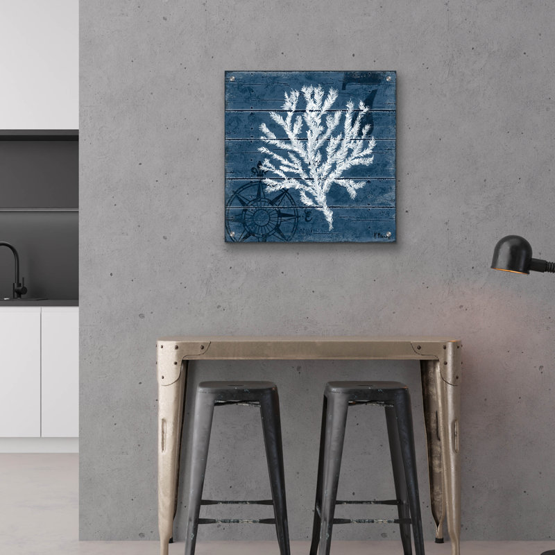 «Cape Coral IV» par Paul Brent, art mural en verre acrylique, H 24 po x l 24 po x P 0,2 po