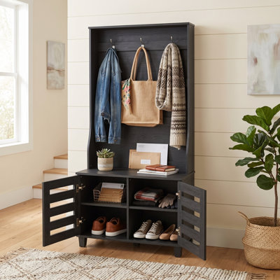 Lismore Hall Tree 31.3'' Wide with Bench and Shoe Storage