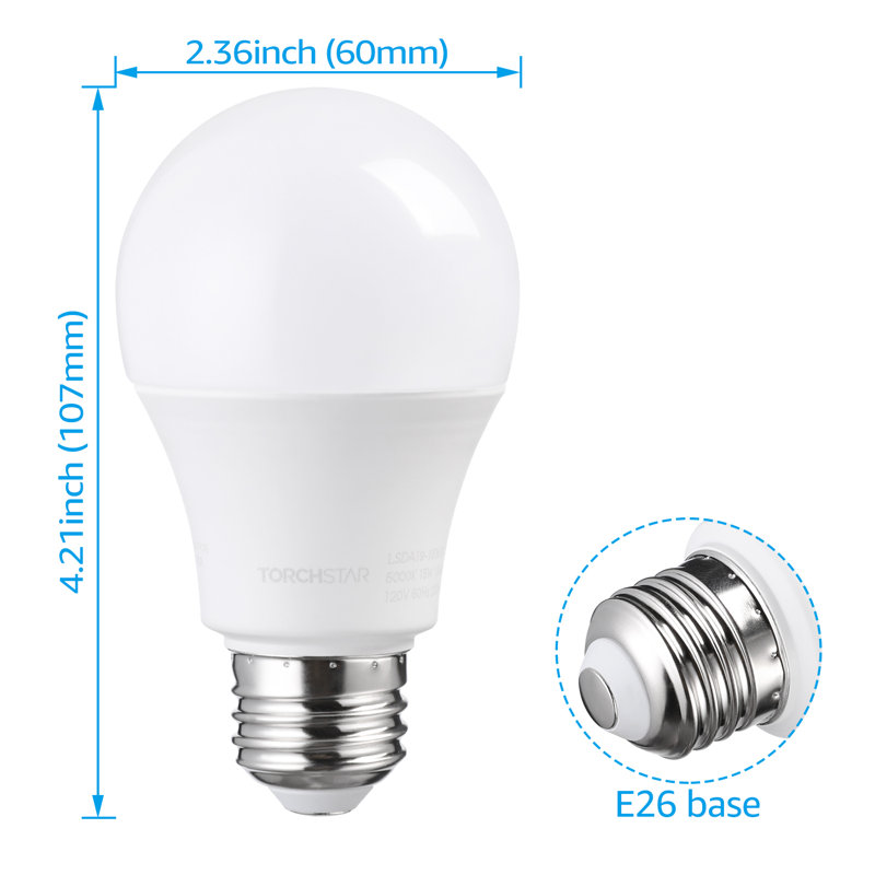 100 Watt Equivalent A19 E26/Medium (Standard) 5000K LED Bulb