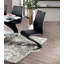 Chaise de salle à manger en forme de Z 2 pièces de style contemporain