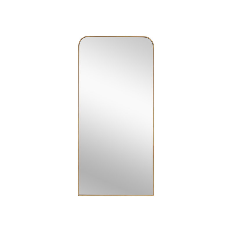 Calabasas Flat Metal Mirror, 76" x 36", Brass