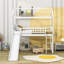 Lit mezzanine simple en bois avec glissade-1749567102