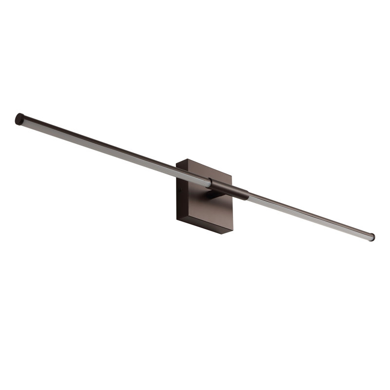 Gallatin 1 - Light LED Dimmable Armed Sconce, 4.25" H x 32" W x 3" D, Oil Rubbed Bronze