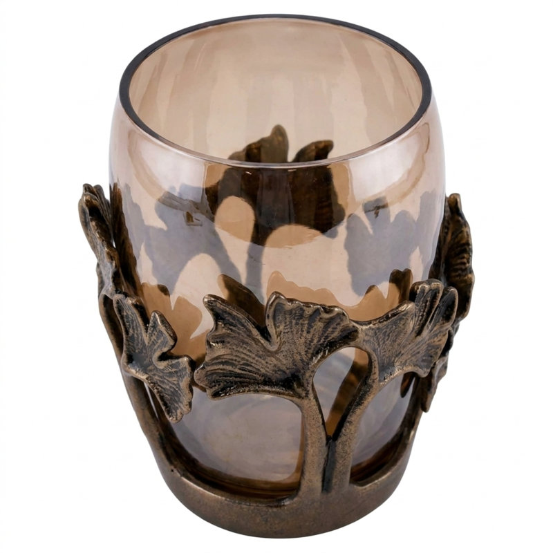 Vase en verre Gingko