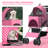 Folding Pet Stroller, Foldable Dog Jogger Stroller with Detachable Carrier, Basket and Cup Holder-108993576