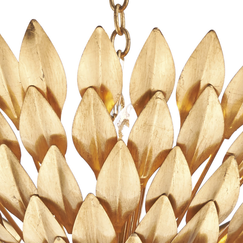 Carly 5 - Light Gold Bowl Pendant