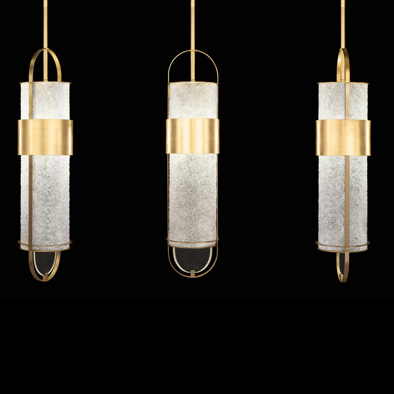Bond 6 - Light LED Pendant, Clear, Gold