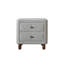 Table de chevet Cleo Grey Boucle