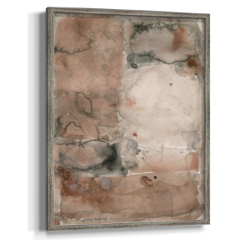«Mud Play I», reproduction encadrée - bois massif, H 21 po x l 17 po