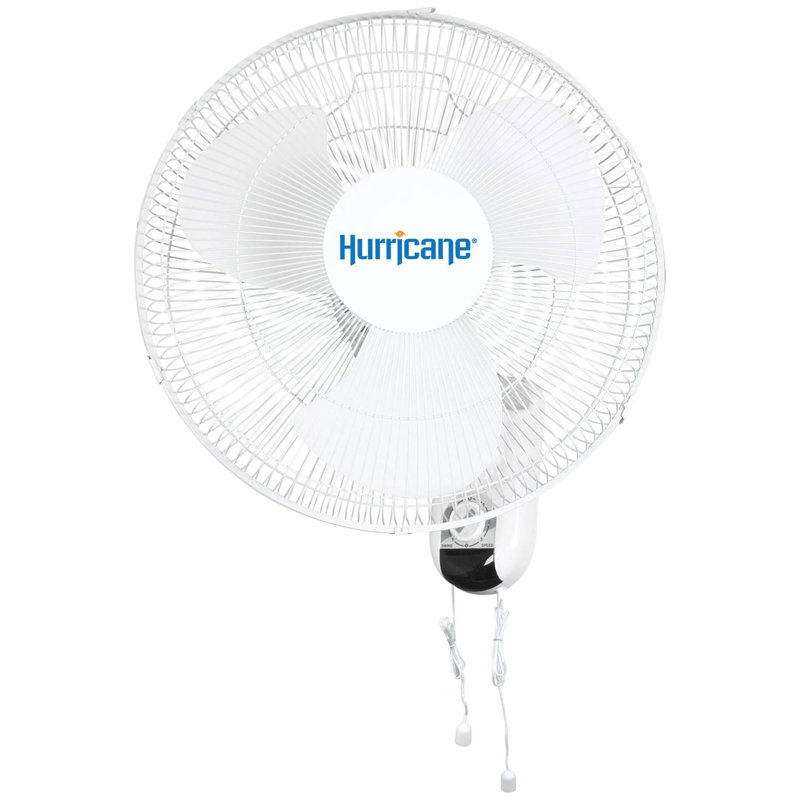 Hurricane 22.1'' Oscillating Wall Mounted Fan Fan