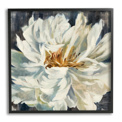 " White Flower Blossom " by Liz Jardine Painting Print