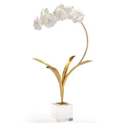 Garden of Delights Orchid on Stand Sculpture