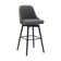 Orfield Modern Swivel Counter or Bar Height Upholstered Armless Bar Stool with Footrest in Wood