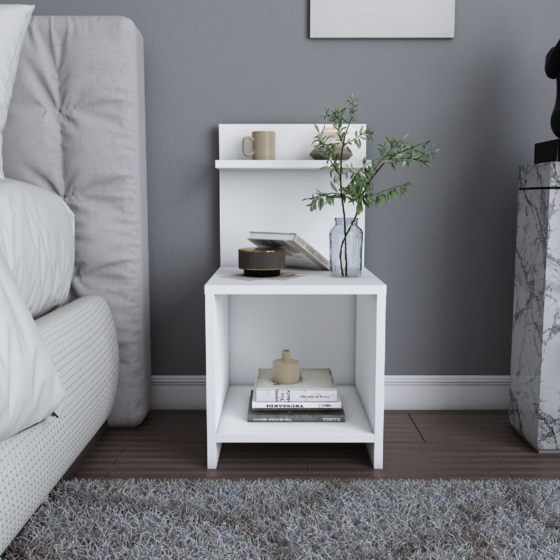 Table de chevet Ullman, Blanc