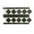White/Dark Green