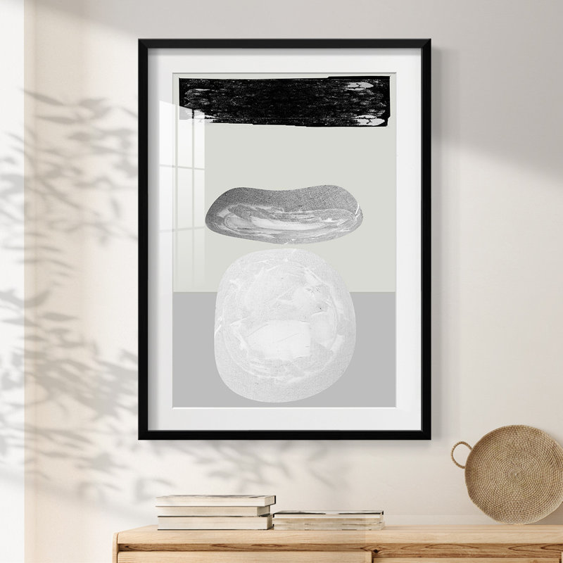 Eggy II -Framed Print, 28.5" H x 20.5" W, Black