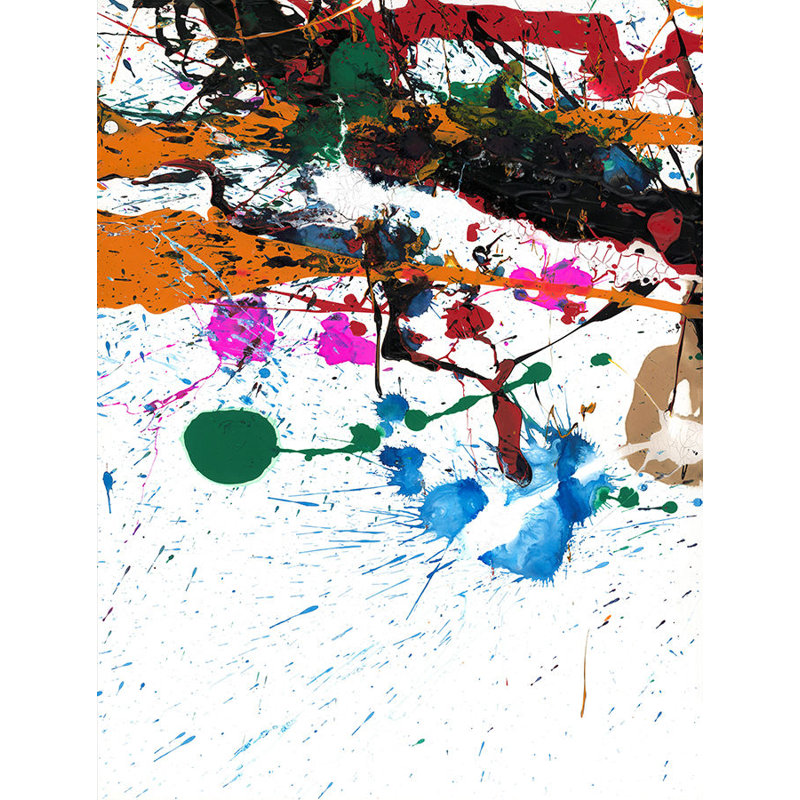 «Winding Colors VII» par Danielle Davis - Art mural encadré, Image au gel brossé