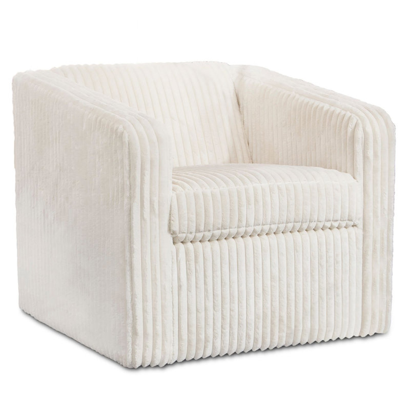 Fauteuil pivotant en polyester 31,5 po Angeliina