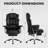 Adjustable Ergonomic Faux Leather Office Chair Gaming Chair Swiveling PC & Racing Game Chair-640229863