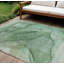 Tapis extérieur lavable abstrait vert et sauge 10 pi x 14 pi