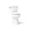 Toilette à devant arrondi deux pièces Highline, 1,28 gallon par pouce carré