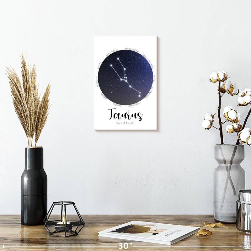 Adella Taurus Zodiac Constellation, 30" H x 20" W