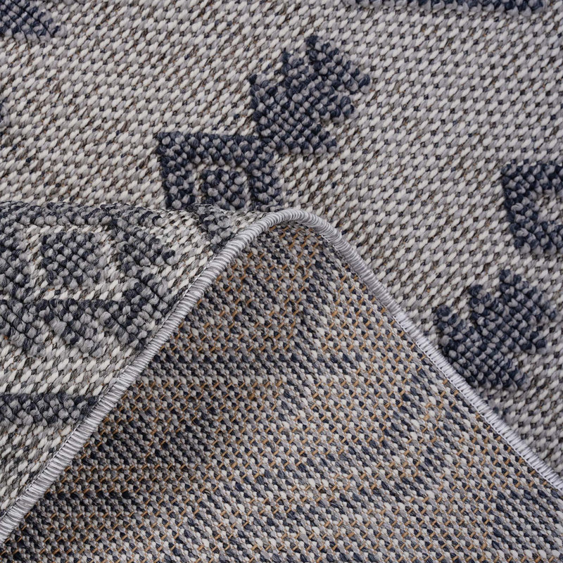 Tapis traditionnel d'intérieur / extérieur Collection, Rectangle 5 pi 3 po x 7 pi 6 po