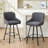 Versatile 26-Inch Upholstered Counter Stools - Ideal for Kitchen Islands and Home Bars-135358483-135358485