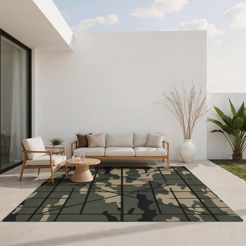 Tapis intérieur et extérieur Grid Horizon, Rectangle 4pi x 6 pi