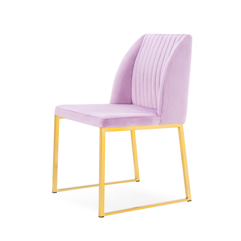 Chaise d'appoint Daphne, Lilas / or