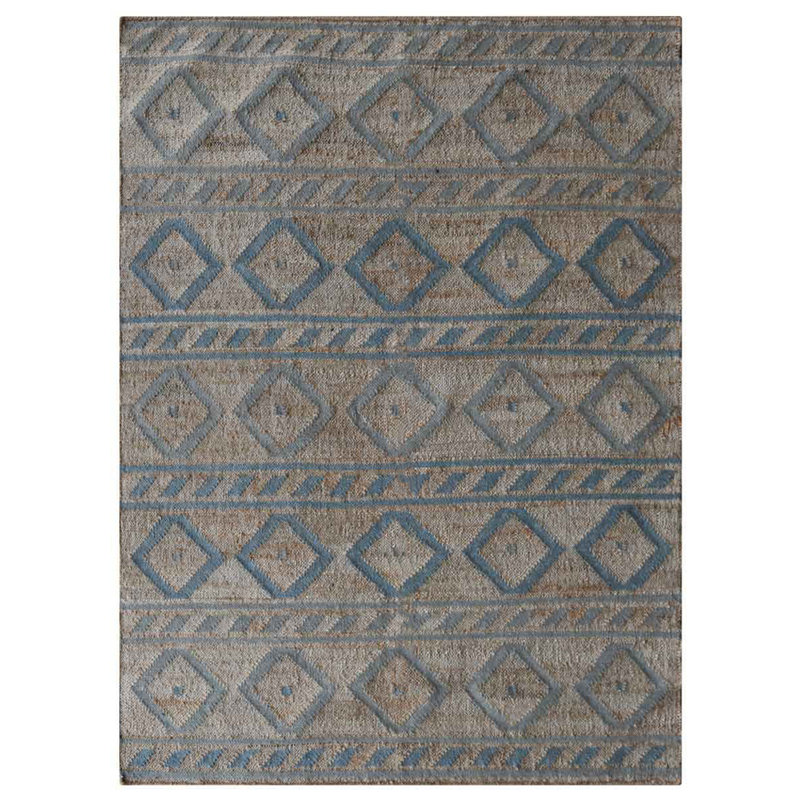 Tapis rectangulaires en jute tissé à la main et à plat Kahl Kahl, Rectangulaire 8 pi x 10 pi