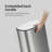 BinMax Stainless Steel Garbage Bin Silent Close Step-on Trash Can for Kitchen Bathroom-93795720