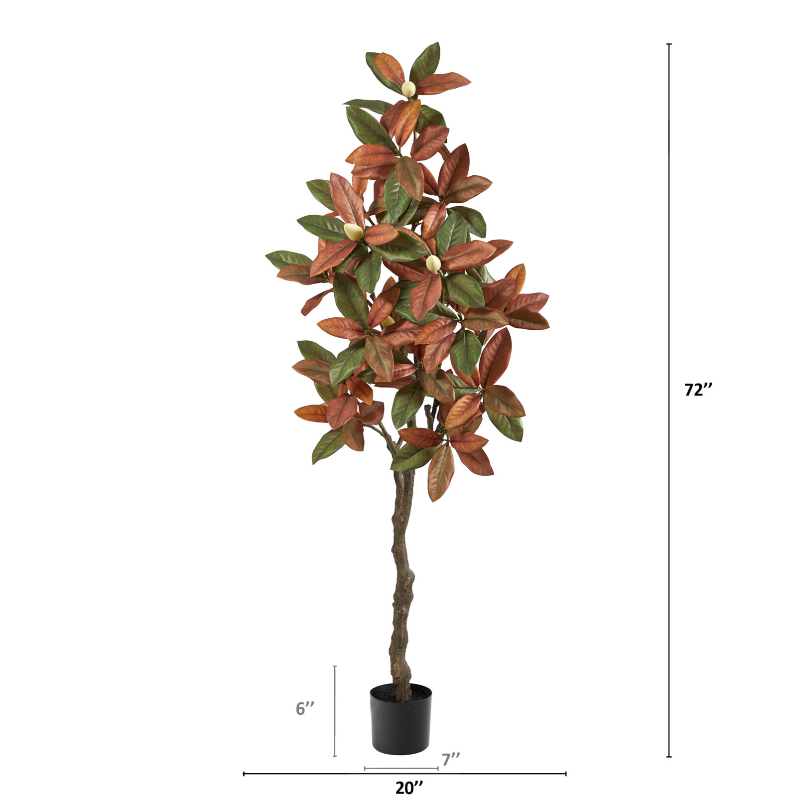 72 " Foliage Tree with Base Included