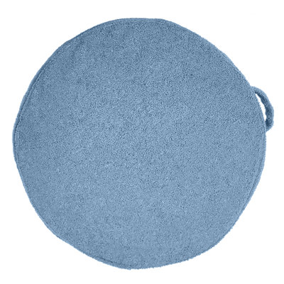 Sherpa Gusseted Round 24 Inch With Handle Decorative Pillow