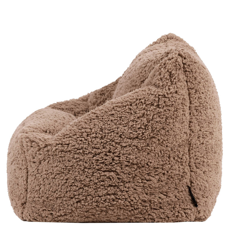 Kids Natalia Fleece Armchair Bean Bag, Brown