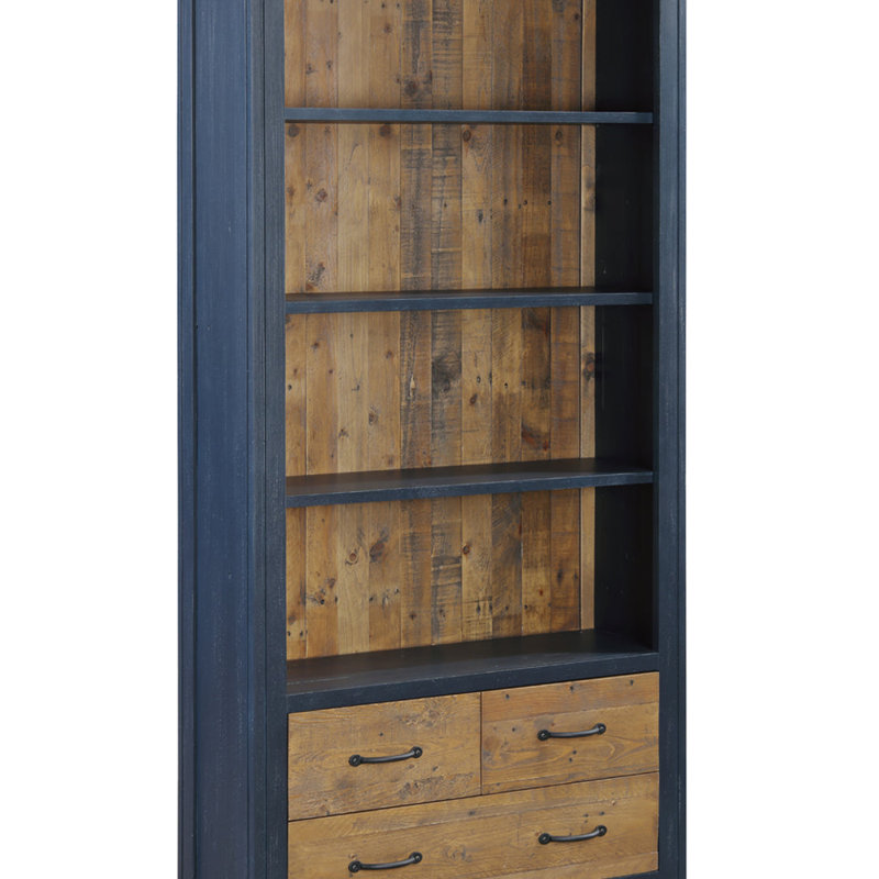 Edwige 180cm H x 90cm W Solid Wood Bookcase