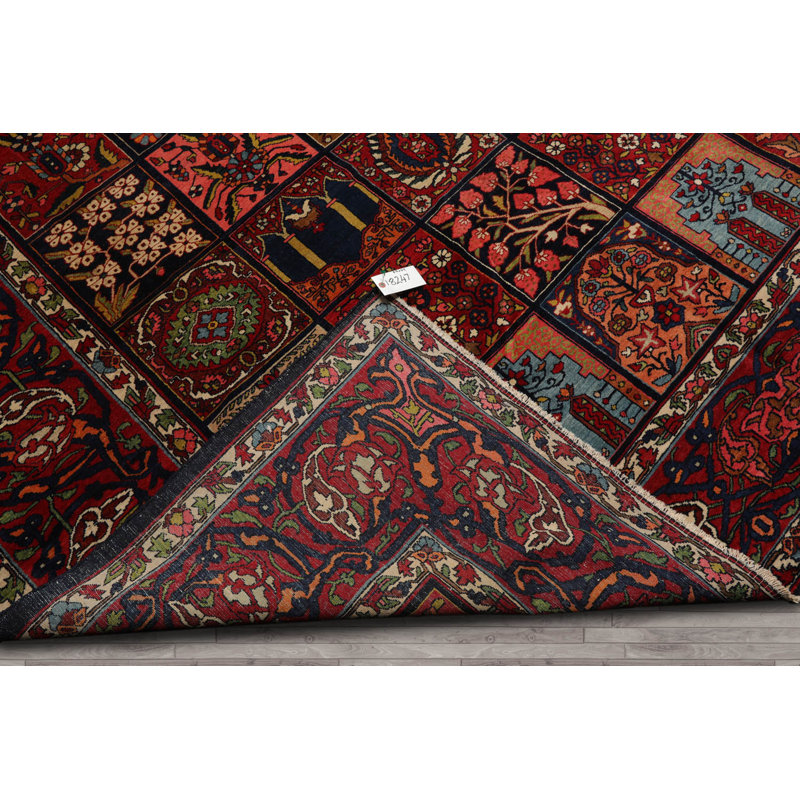 Tapis bleu marine unique de 8 pi 5 po x 11 pi 7 po