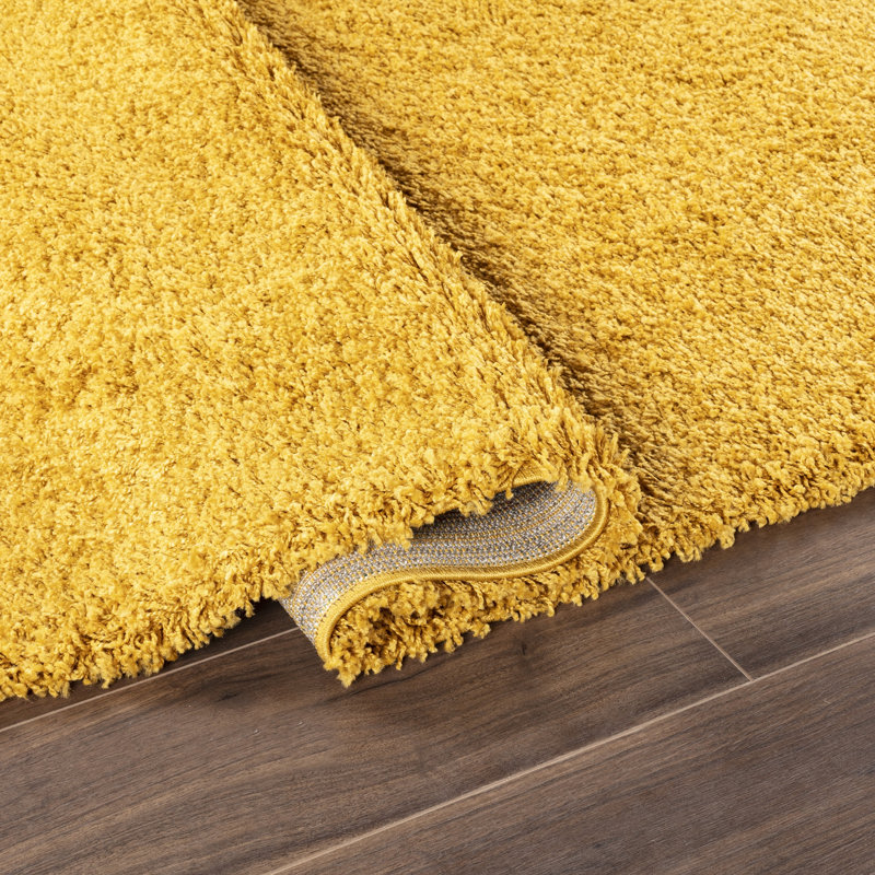 Machine Braided Area Rug, Ochre, Rectangle 120 x 170 cm