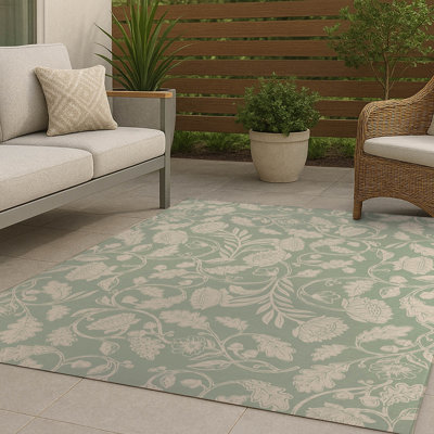 Autumn Vines Non Slip Outdoor Rug