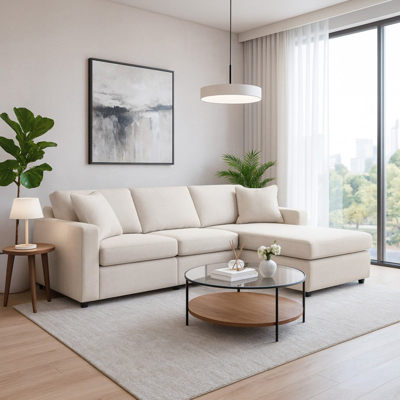 Canapé modulaire 3 pièces avec méridienne Braintree