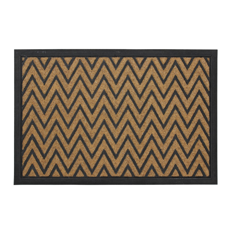 Vienna Non-Slip Chevron Indoor Doormat, 1cm H x 60cm L x 40cm W