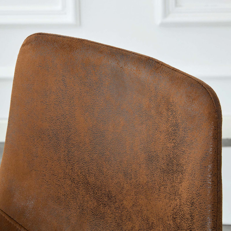 Tabouret de bar en polyuréthane de style moderne et minimaliste, convenant à la cuisine, au bar et à la maison moderne, Brun