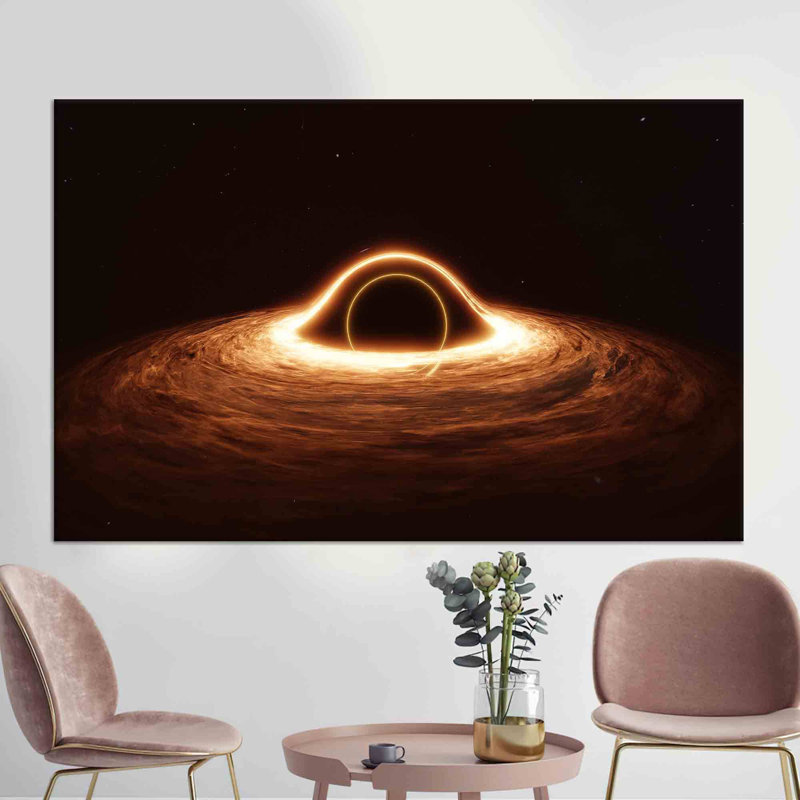 L'art mural moderne en toile de coton noire moderne rehausse l'esthétique de votre salon, H 28 po x l 39 po, Toile tendue