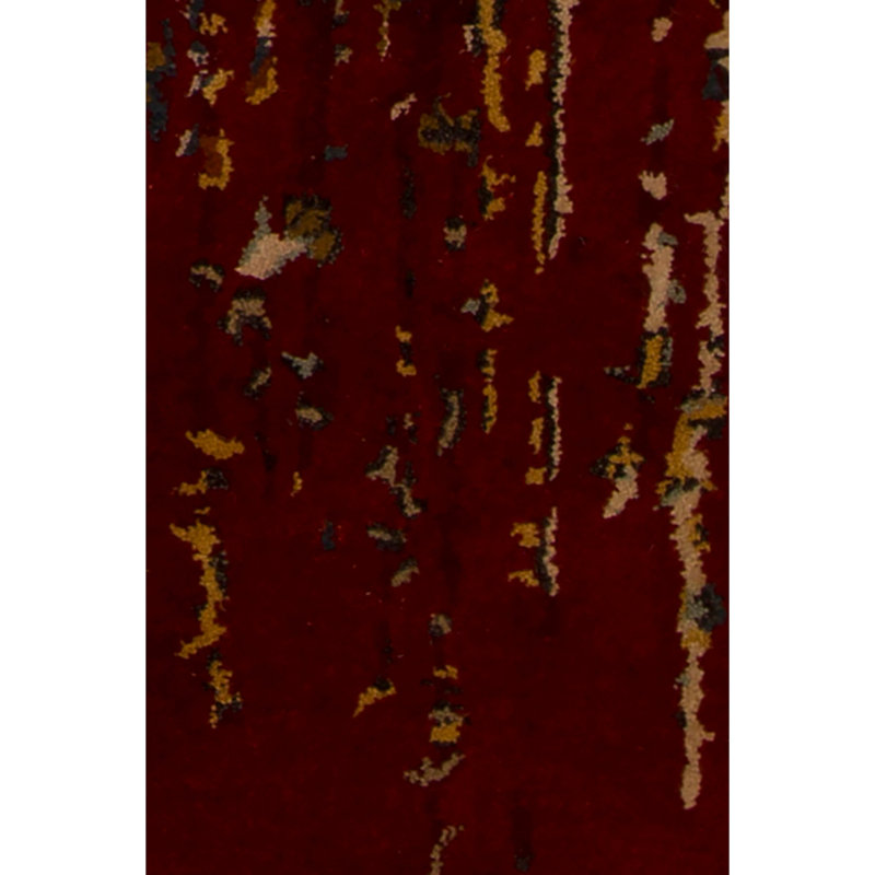 Tapis moderne marron / doré / noir touffeté à la main Spring, Rectangle 5 pi x 7 pi 6 po